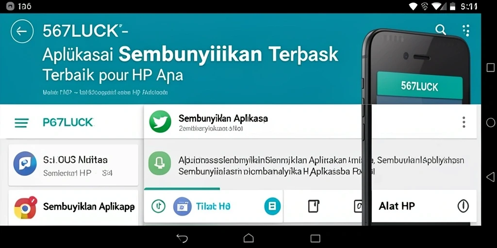 Tampilan antarmuka 567LUCK yang sederhana dan mudah digunakan.