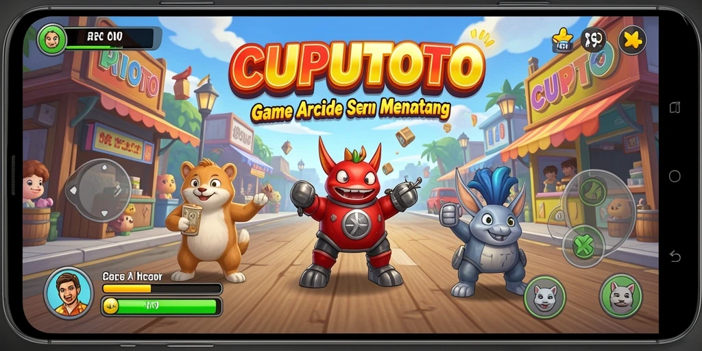 Tampilan screenshot CUPUTOTO dengan grafis cerah dan antarmuka yang menarik.
