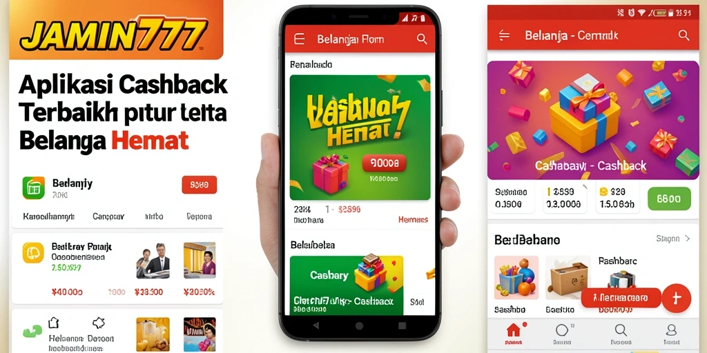 Antarmuka aplikasi JAMIN777 yang intuitif dengan fitur cashback yang menarik.