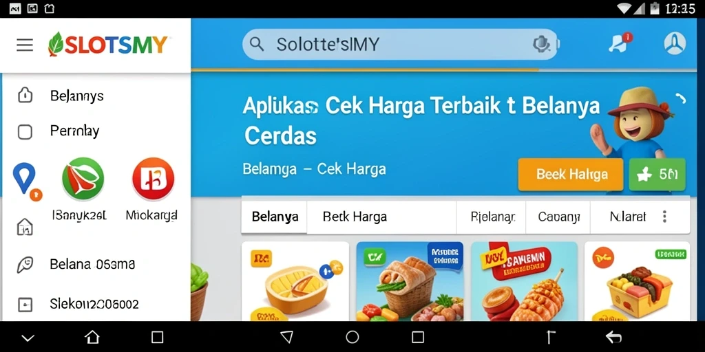Tampilan antarmuka SLOTSMY yang intuitif untuk pengecekan harga.